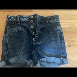 american eagle jean shorts high waisted